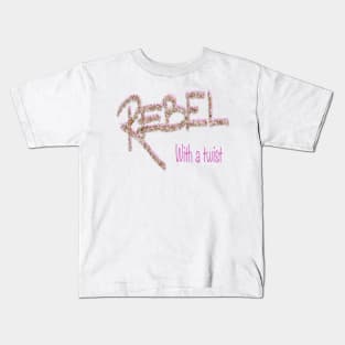 Rebel, with a twist Kids T-Shirt